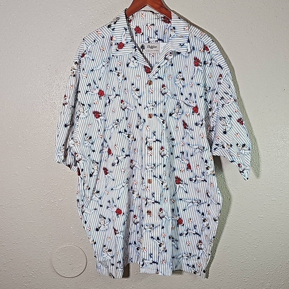 Duffies Baseball Short Sleeve Casual Bottom Down.